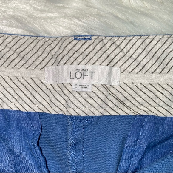 Ann Taylor Loft The Riviera Short Blue Size 6 - Picture 3 of 6